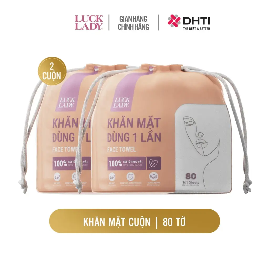 Combo 2 cuộn KM dùng 1 lần 80 tờ