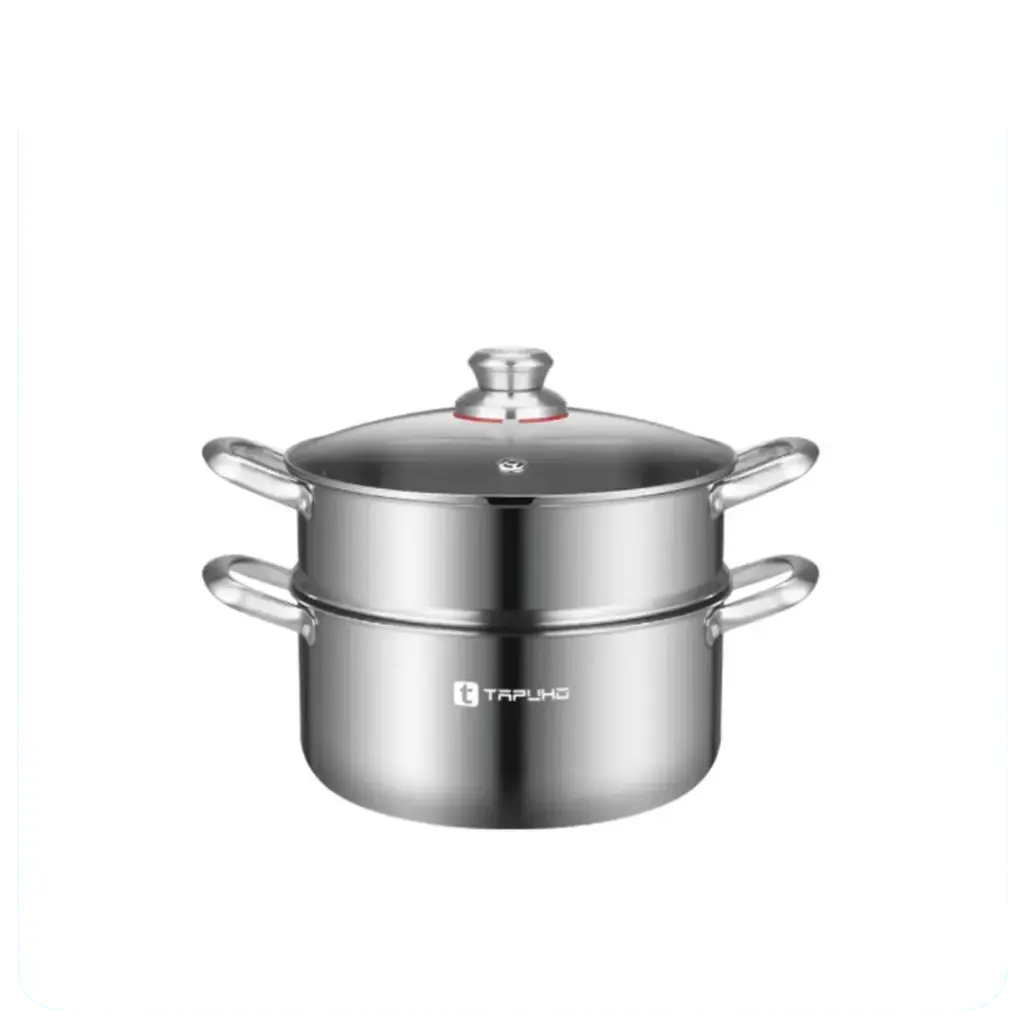 Nồi Hấp Inox 3 Lớp 2 Tầng Cao Cấp TP-2034 26cm