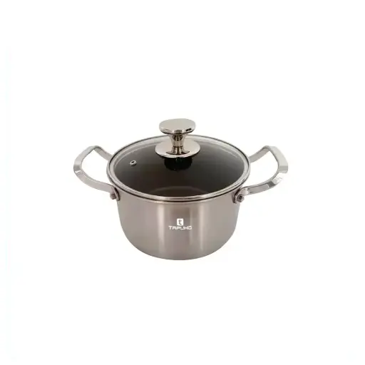 [TP1824] Nồi Inox 304 Nguyên Khối cao cấp chống dính TP-1824 (18cm x 9.5cm)
