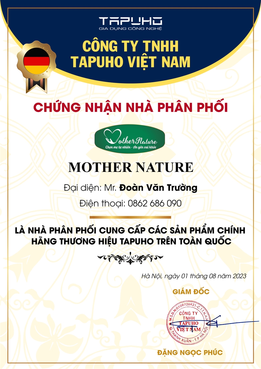 Tapuho Việt Nam – Trân trọng giới thiệu nhà phân phối mới Mother Nature