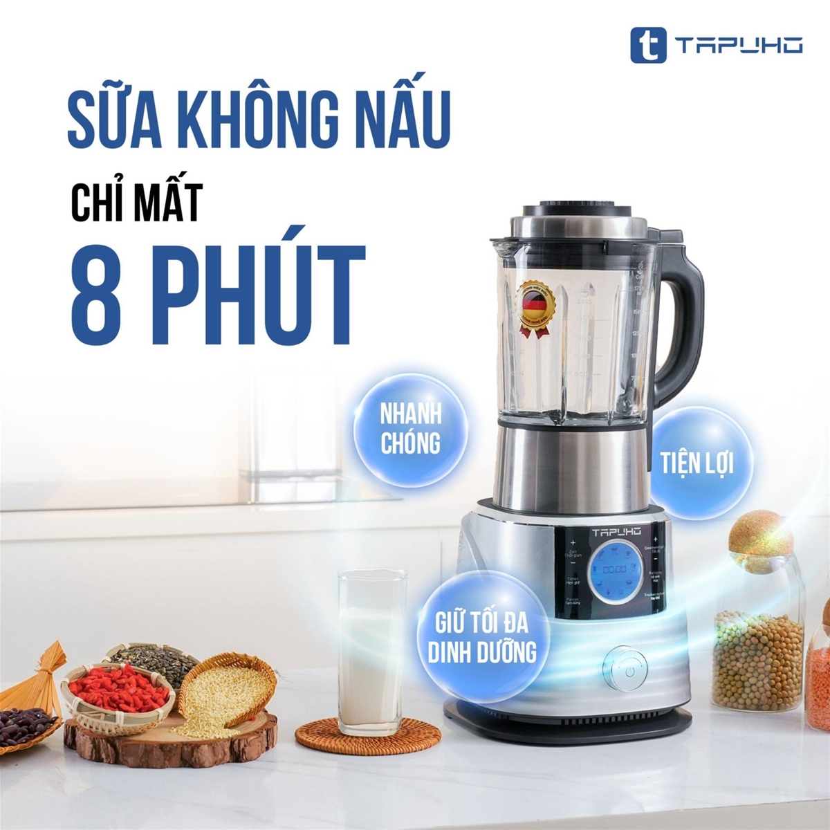 Instructions on how to use the Tapuho T01 multi-function blender