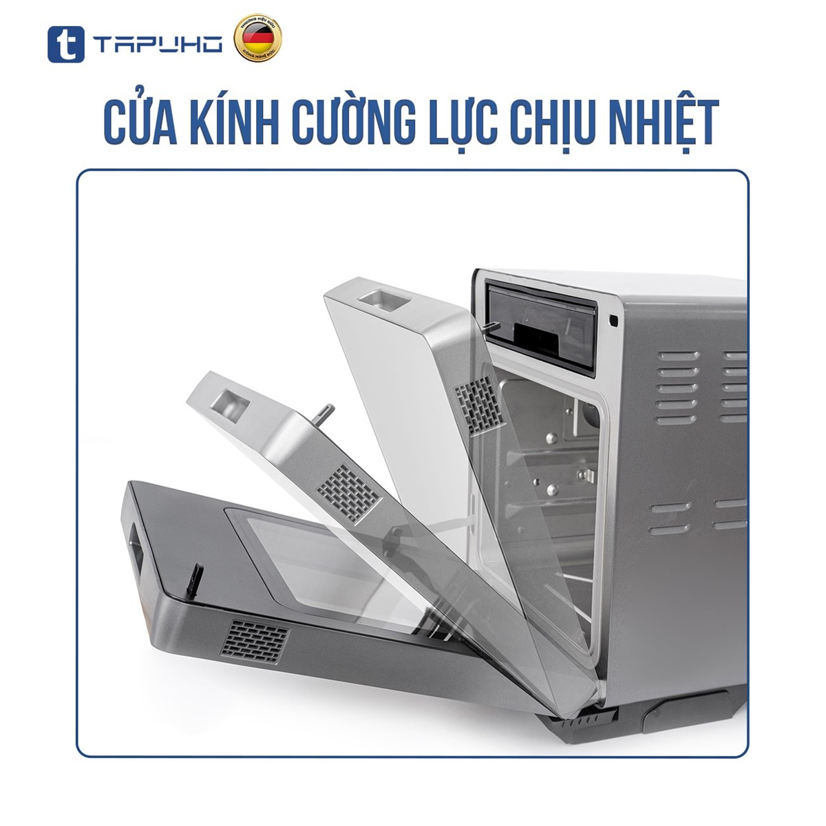 Nồi chiên hấp Tapuho TSF16 được làm từ chất liệu cao cấp, bền bỉ, chịu được nhiệt độ cao