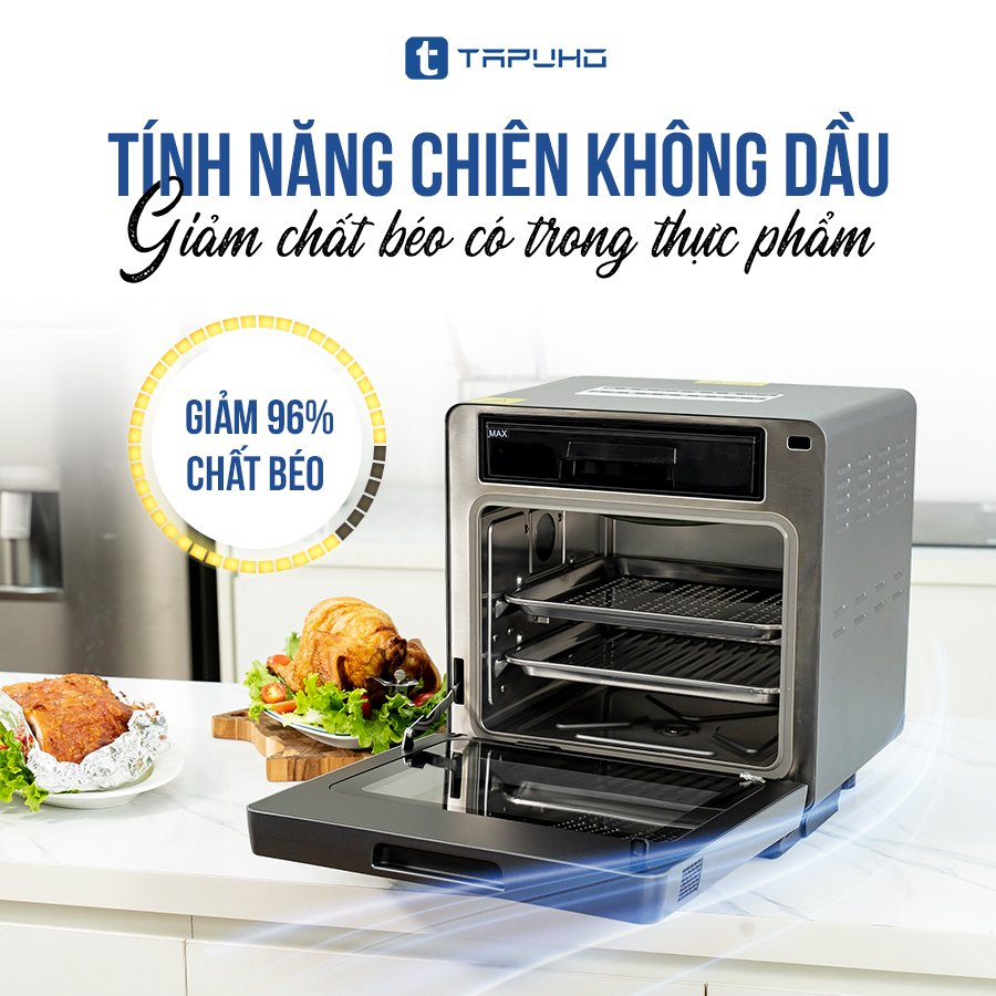 Nồi chiên hơi nước giúp các món ăn thêm lành mạnh và tốt cho sức khỏe