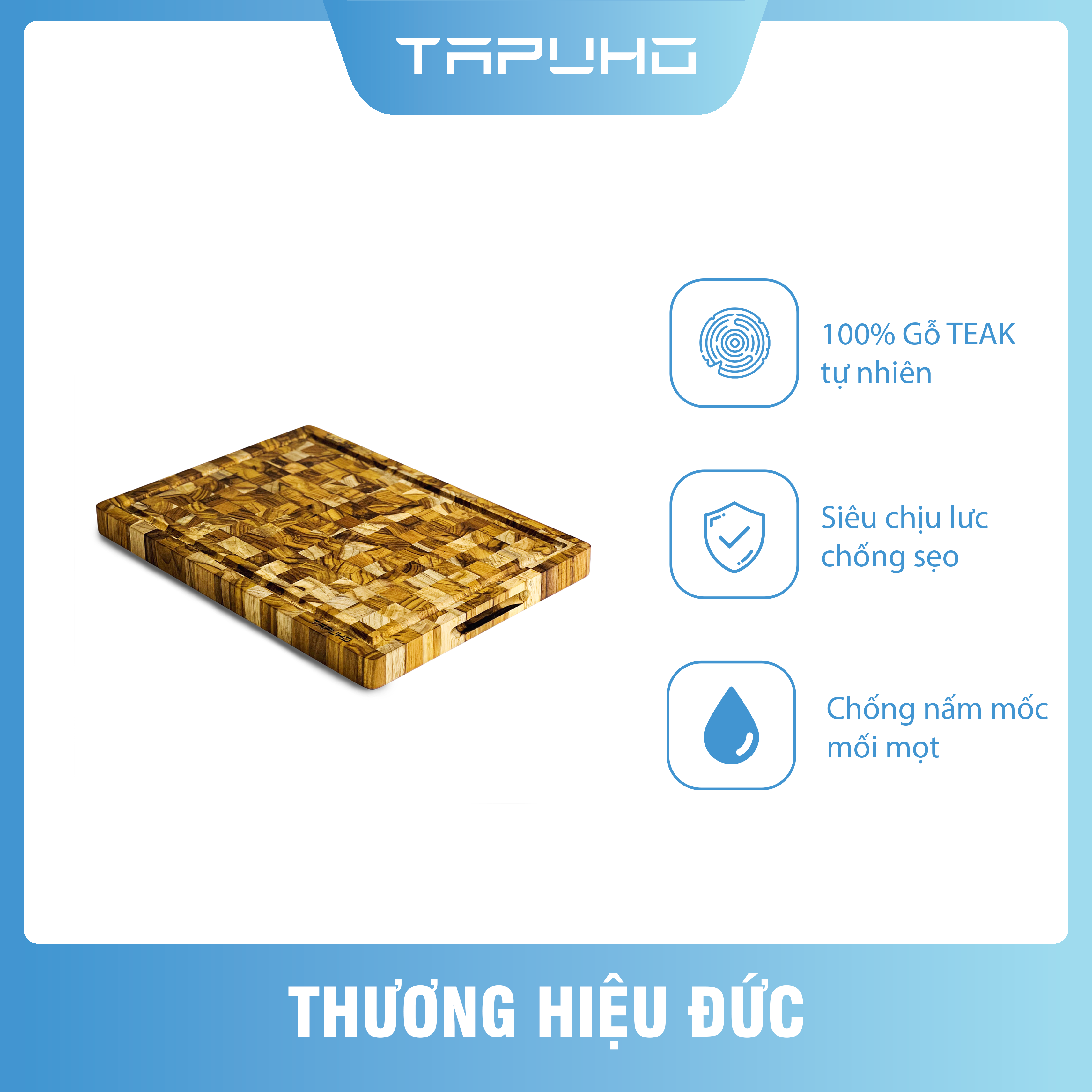Thớt Thái Gỗ Teak (TCB2535)