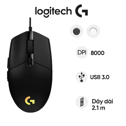 Chuột gaming Logitech G102 Gen2 Lightsync 