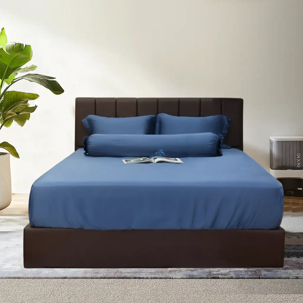 Bộ ga gối Bamboo màu xanh TAPUHO TPH2900 