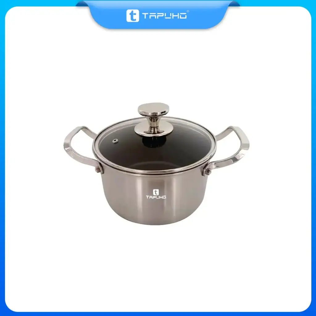 Nồi Inox 304 Nguyên Khối cao cấp chống dính TP-1824 (18cm x 9.5cm)